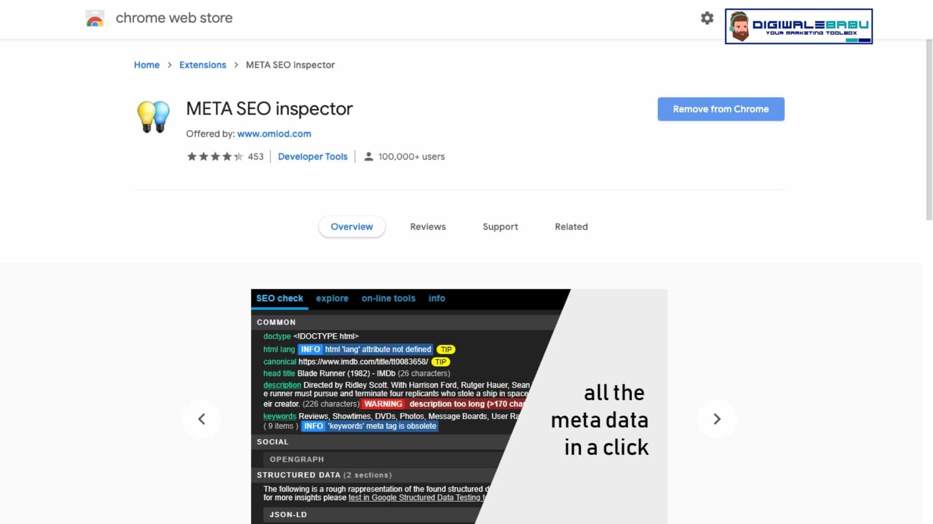 Meta SEO Inspector Chrome Extension