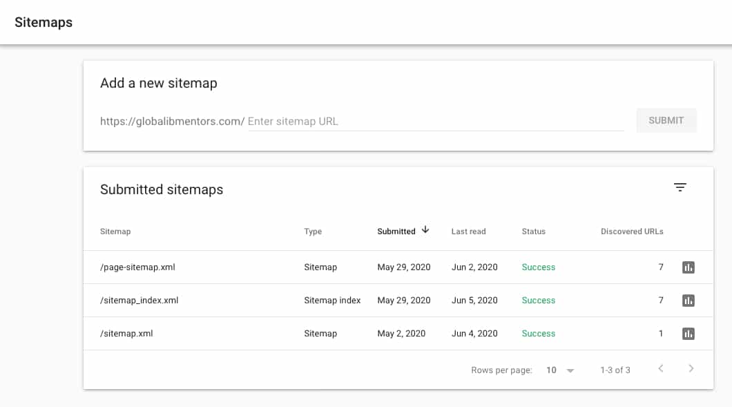 Submit Sitemap to Search Console