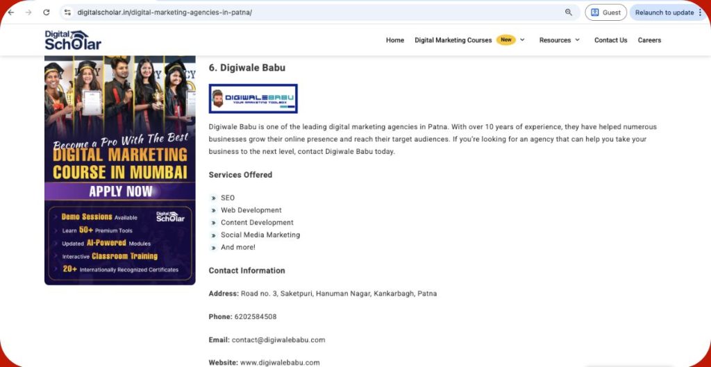 Digital Marketing Agencies in Patna