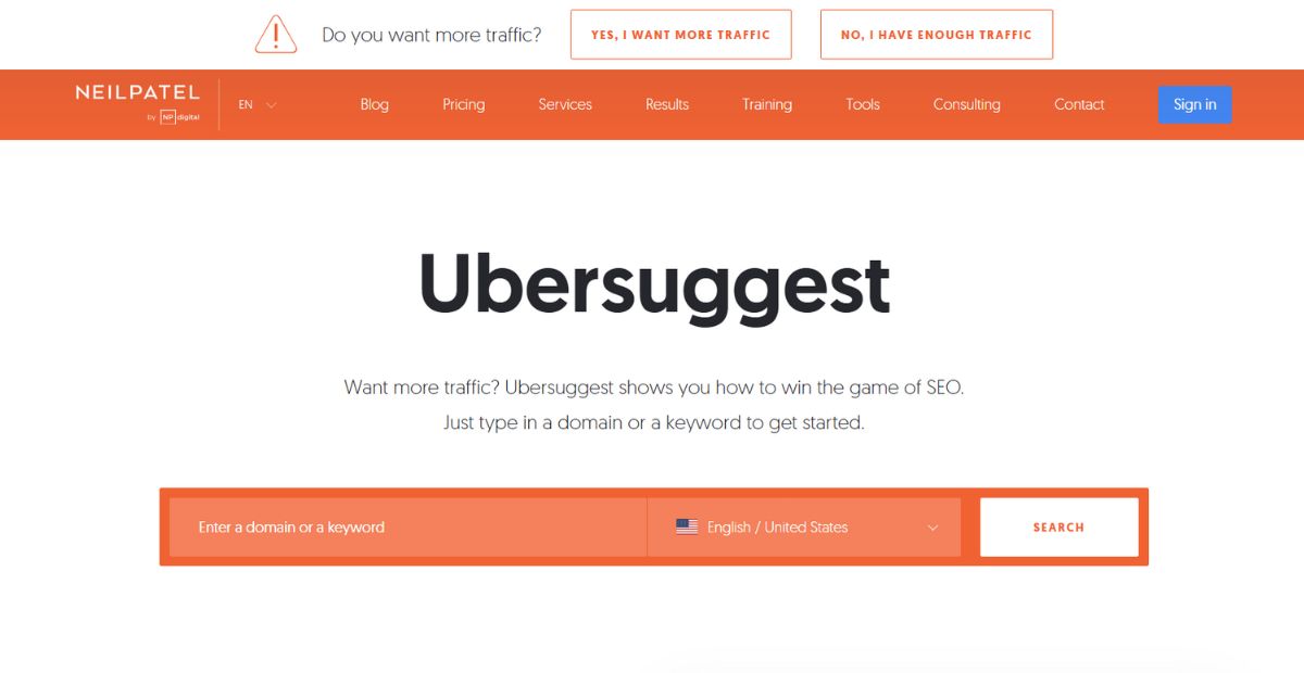 Ubersuggest