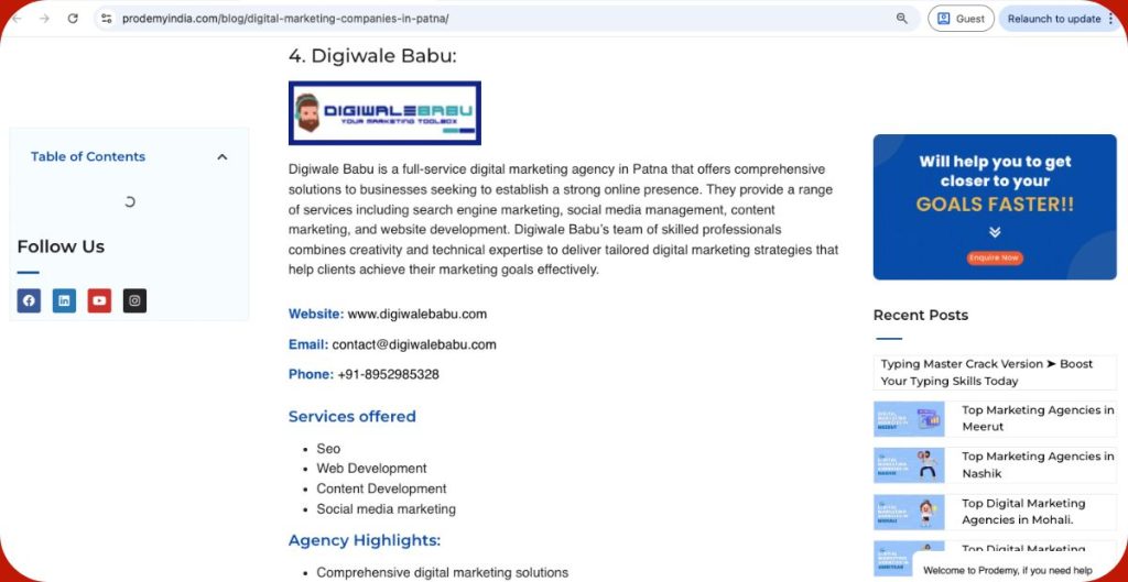 top 10 Digital Marketing Agencies in Patna