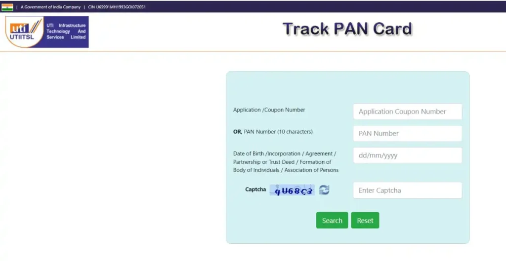 UTi track Pan Serivce