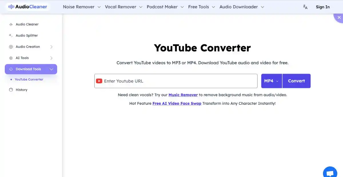 audio cleaner Yt Shorts Downloader