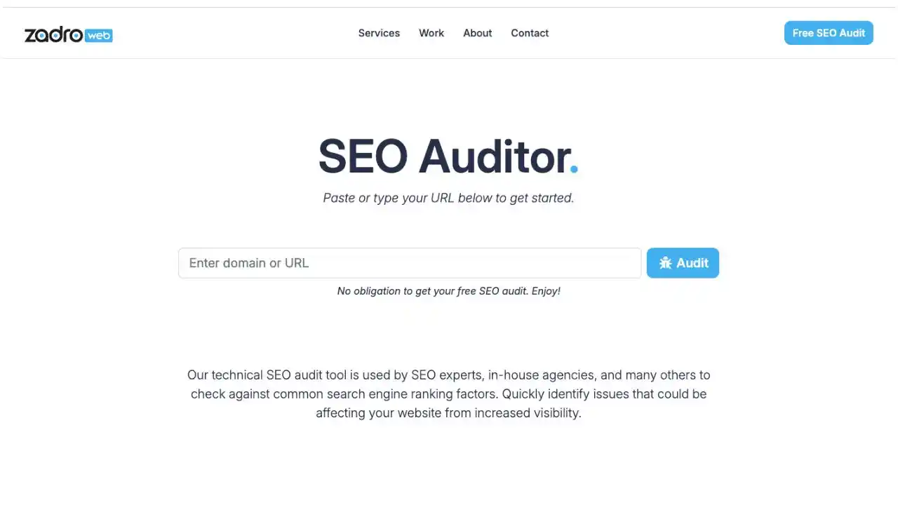 free site auditor tool