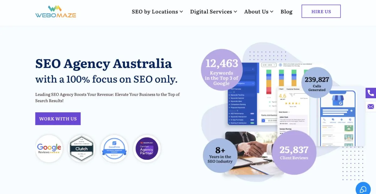 webomaze SEO Agencies In Melbourne
