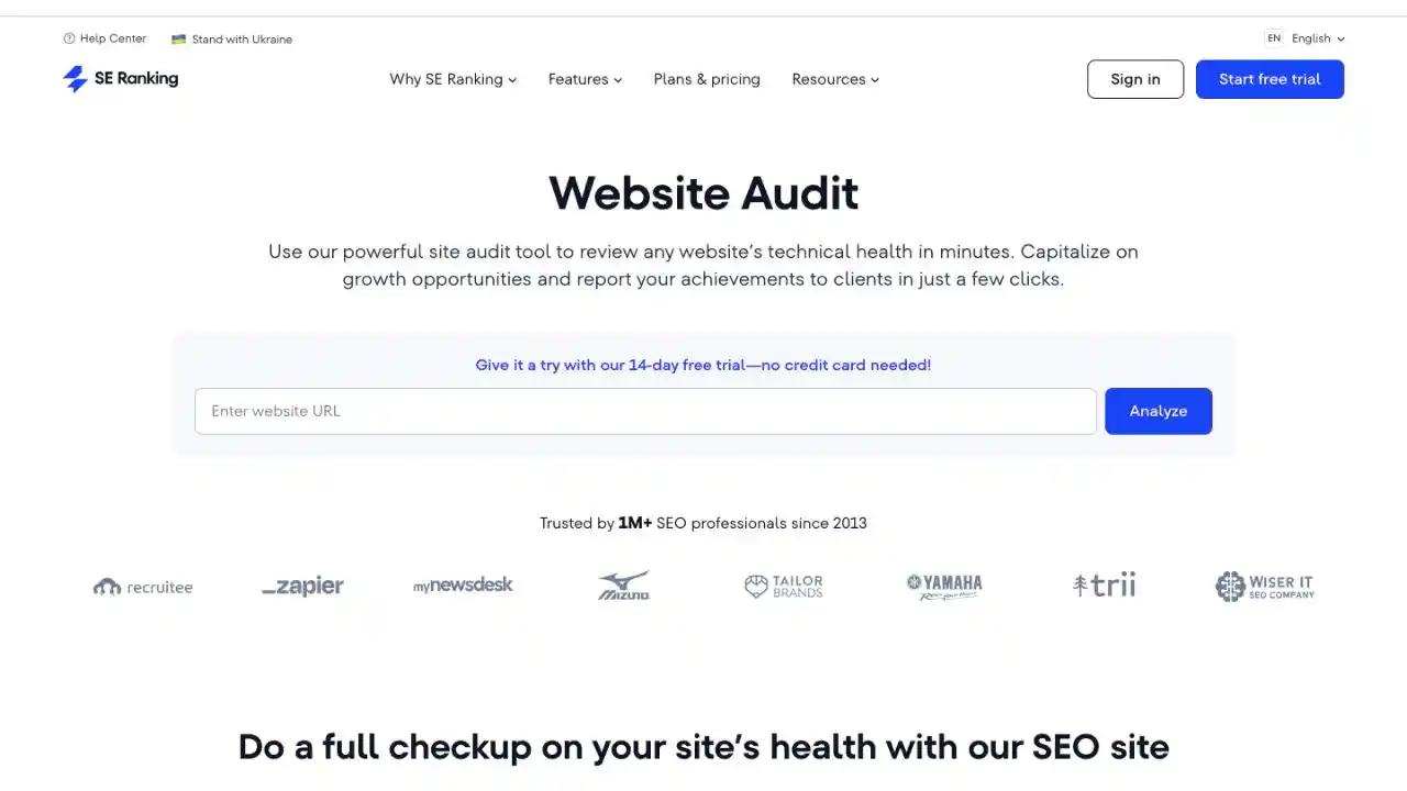website audit tool